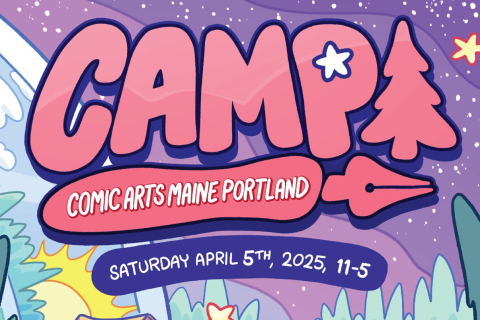 Comic Arts Maine Portland Logo